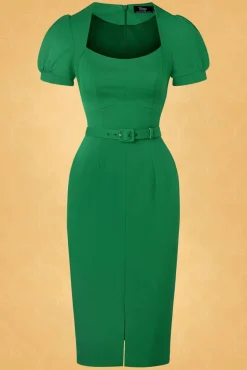 Outlet Vintage Diva Adriana Etuikleid In Grun