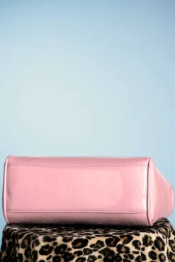 Best Banned Retro Amerikanische Vintage Lacktasche In Pink