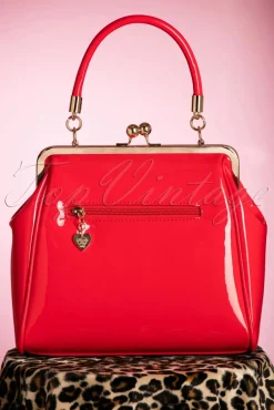 Cheap Banned Retro Amerikanische Vintage Lacktasche In Rot