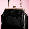 Flash Sale Banned Retro Amerikanische Vintage Lacktasche In Schwarz