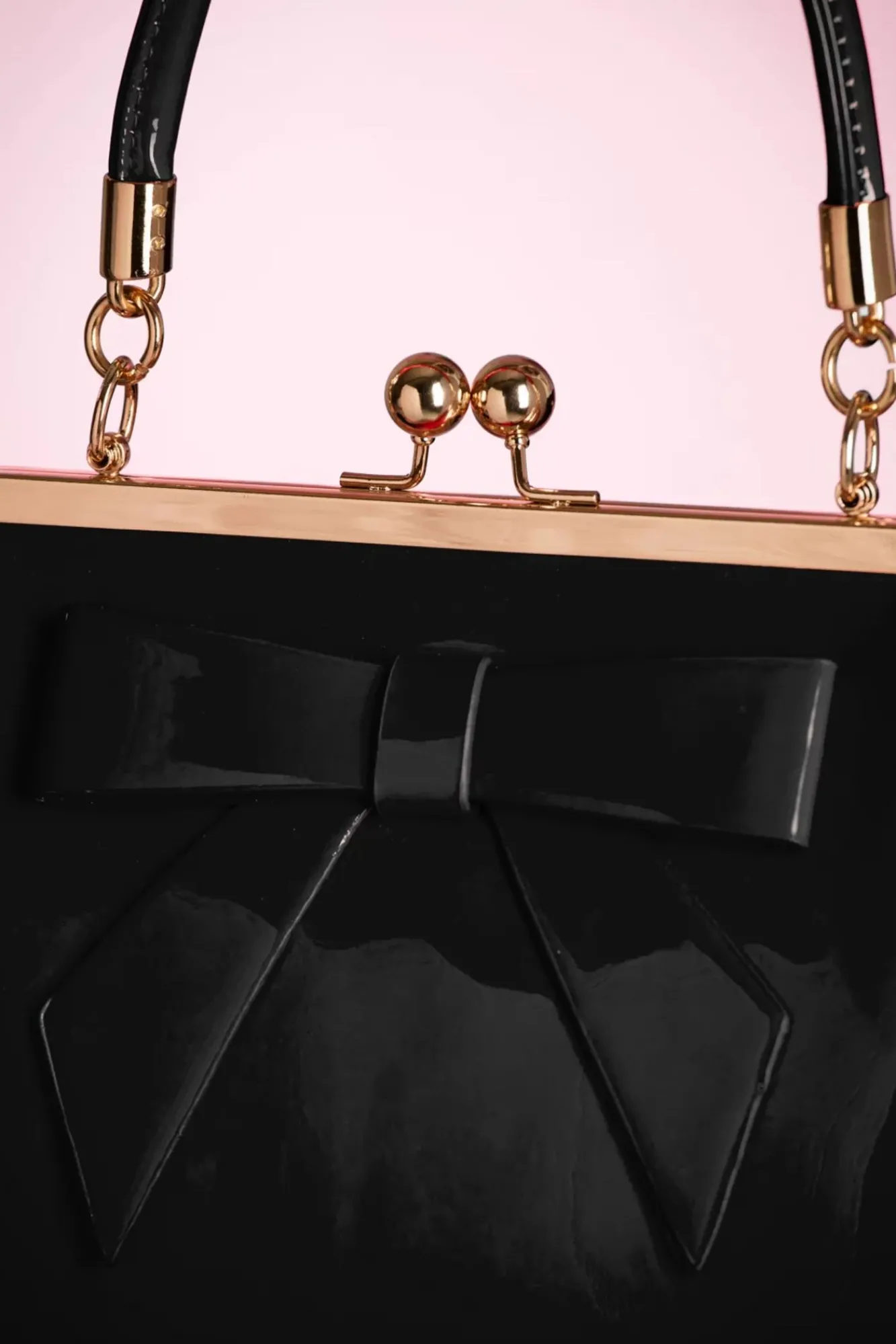 Flash Sale Banned Retro Amerikanische Vintage Lacktasche In Schwarz