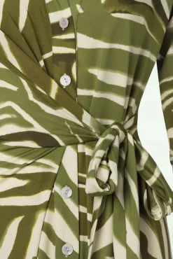 Discount K-Design Angie Midi Kleid In Grun