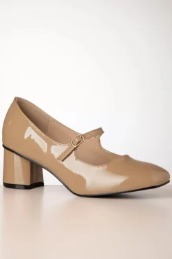 Shop Banned Retro Annie Mary Jane Pumps In Latte