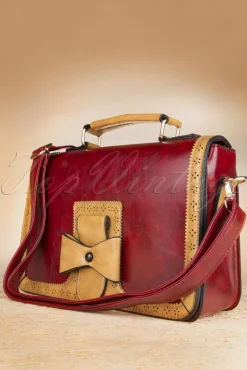 New Banned Retro Antike Handtasche In Rot
