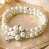 Best Sale Lovely Audrey Creme Perlenarmband