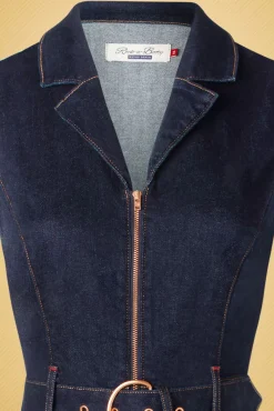 Shop Rock-a-Booty Audrey Jumpsuit Aus Dunklem Denim