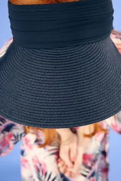 Best Amici Augusta Schirmmutze Aus Stroh In Marineblau