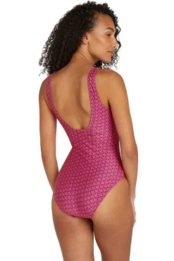 Online TC Beach Badeanzug Mit V-Ausschnitt In Koralle