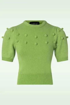 Clearance Collectif Clothing Barbara Pom Pom Strickoberteil In Grun