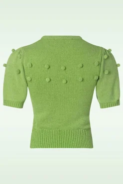 Clearance Collectif Clothing Barbara Pom Pom Strickoberteil In Grun