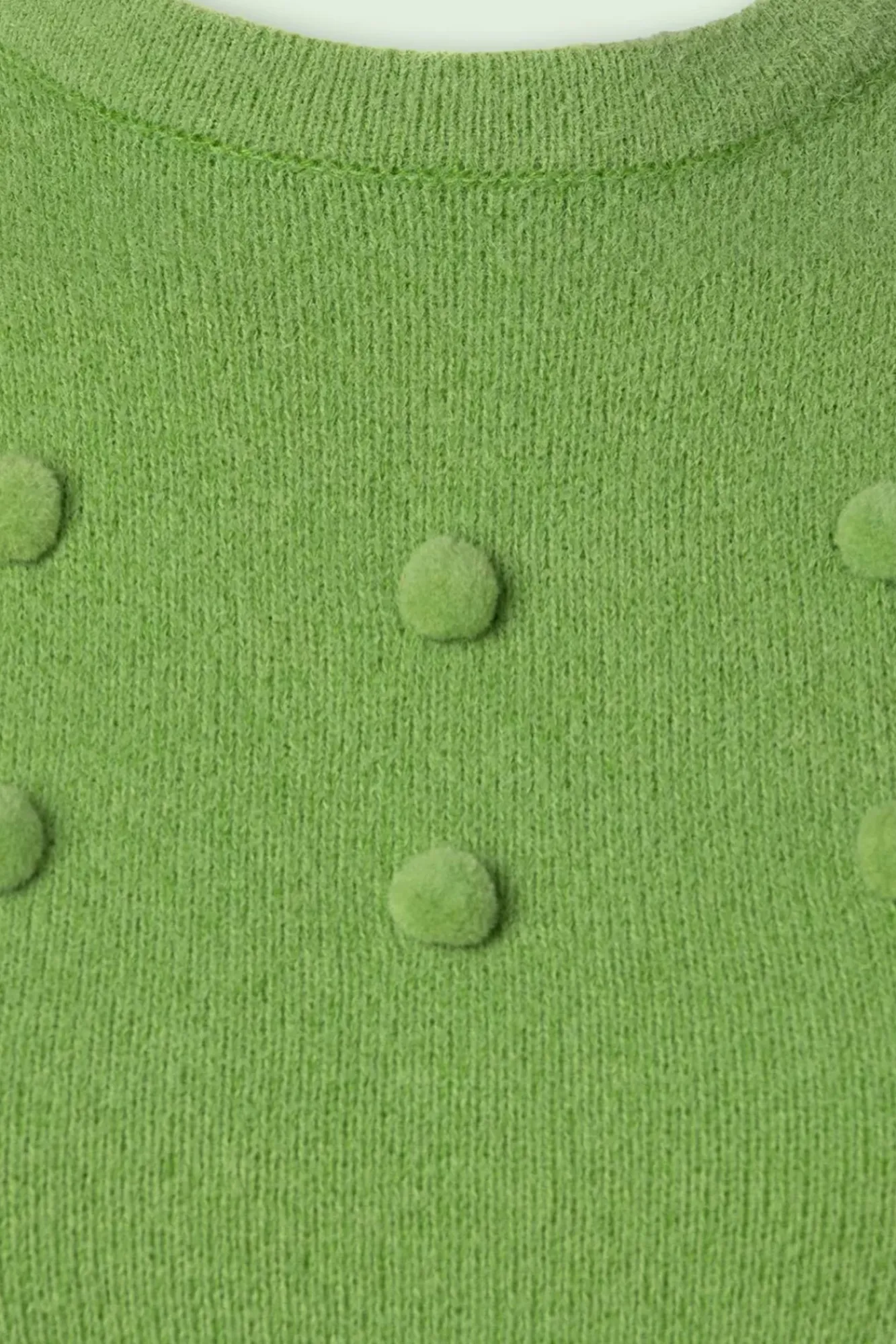 Clearance Collectif Clothing Barbara Pom Pom Strickoberteil In Grun