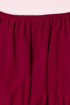 Fashion Vintage Chic for Topvintage Belinda Off Shoulder Top In Rot