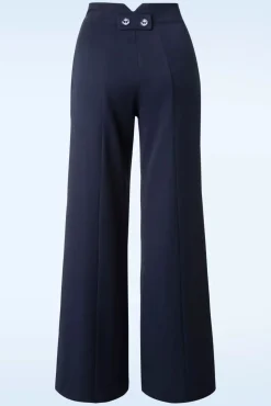 Sale Banned Retro Bleiben Sie Eine Weile Hose In Navy