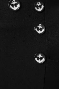 Cheap Banned Retro Bleiben Sie Eine Weile Hose In Schwarz