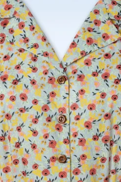 Best Banned Retro Blooming Swing Kleid In Blau