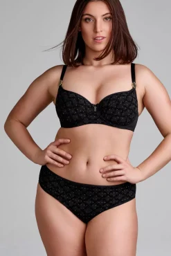 Discount Marlies Dekkers Brasilianischer Calliope-Slip In Schwarz Und Gold