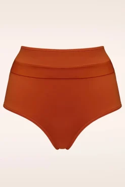 Flash Sale Marlies Dekkers Cache Coeur High Waist Bikinihose In Burnt Orange
