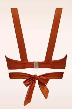 Fashion Marlies Dekkers Cache Coeur Push Up Bikini Top In Rost Orange