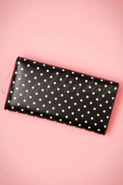 Store Banned Retro Carla Bow Polka Geldborse In Schwarz Und Rot