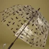 Hot So Rainy Chat Noir Transparent Dome Regenschirm In Schwarz