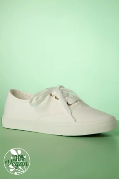Fashion Tamaris Chloe Canvas Sneaker In Off White