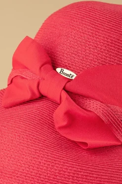 Cheap Brontu00e9 Chloe Reisehut In Korallenrot