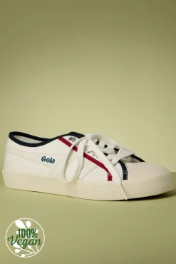 Online Gola Coaster Smash Turnschuhe In Off White Und Navy