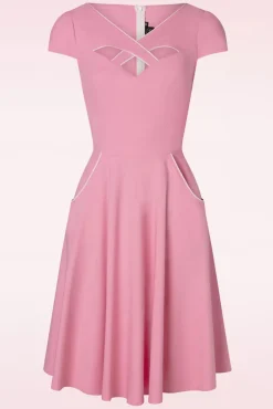 Cheap Vixen Connie Swing Kleid In Babyrosa