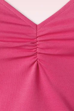 Clearance Vixen Cross Back Top In Fuchsia