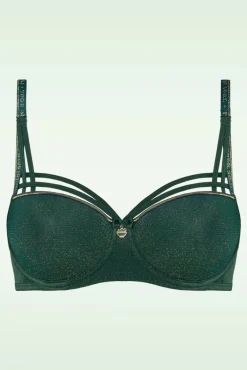 Hot Marlies Dekkers Dame De Paris Padded Balcony Bh In Grun Und Gold