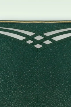 Discount Marlies Dekkers Dame De Paris Slip In Grun Und Gold