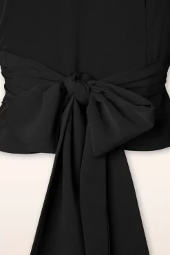 Discount Rock N Romance Darla Wickelbluse In Schwarz