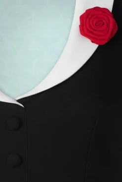 Fashion Vintage Diva Der Luchia Jumpsuit In Schwarz