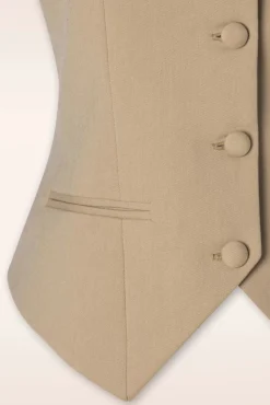 Flash Sale Glamour Bunny Business Babe Dianne Weste In Beige