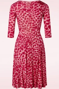 Cheap Vintage Chic for Topvintage Ditsy Heart Swing Kleid In Rot Und Pink