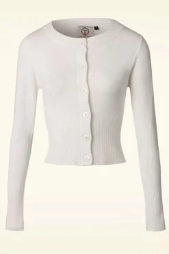 Online Banned Retro Dolly Cardigan In Elfenbeinweis
