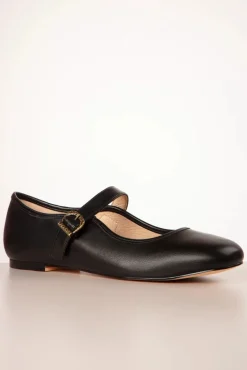 Hot Chelsea Crew Dora Mary Jane Ballerinas In Schwarz