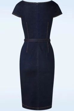 Store Rock-a-Booty Eliose Etuikleid In Blau