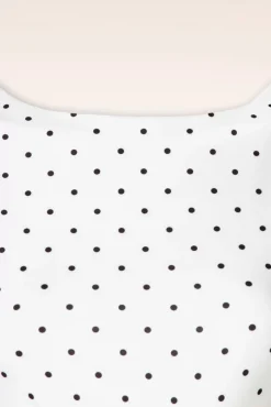 Hot Vintage Chic for Topvintage Elise Kleid In Schwarz Und Weis