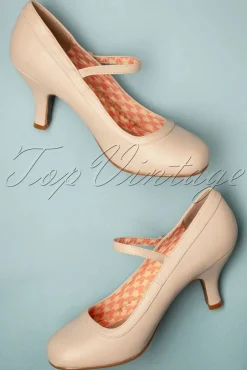 Cheap Bettie Page Shoes 50Er Jahre Bettie Pumps In Latte