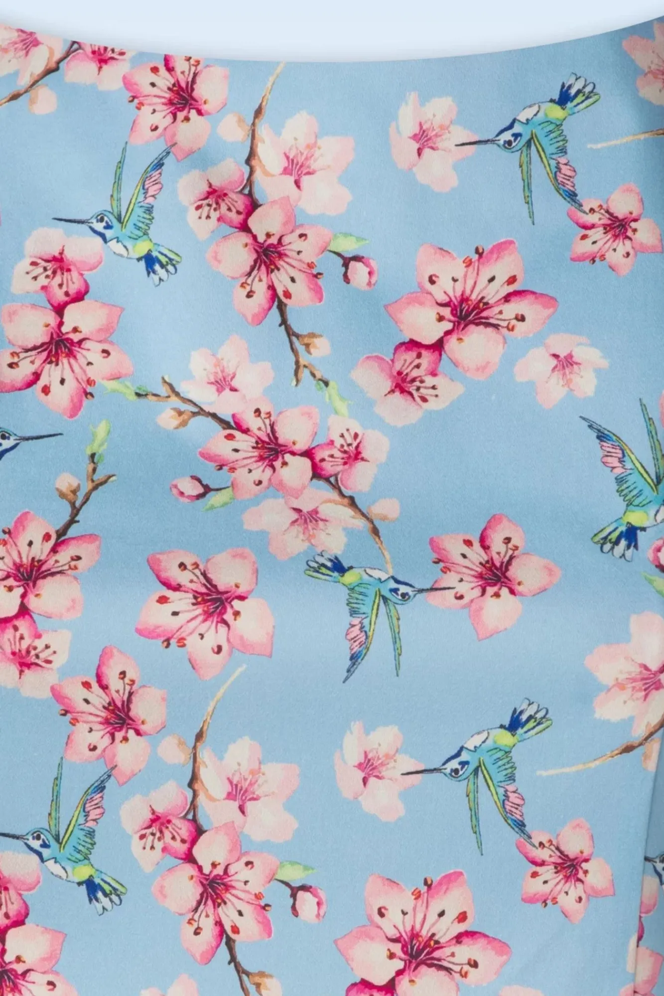 Store Topvintage Boutique Collection Exklusiv Bei Topvintage ~ Adriana Floral Swing Kleid In Hellblau