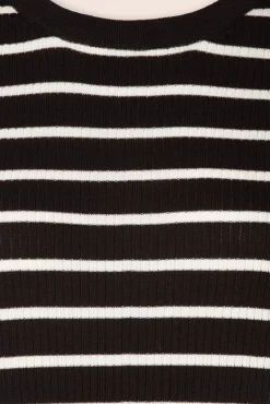 Fashion Wild Pony Ezra Midikleid In Schwarz Und Weis