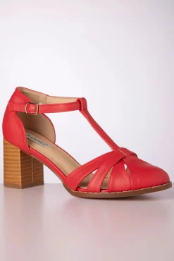 Hot Banned Retro Fancy Footwork Pumps In Rot