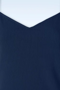 Flash Sale Banned Retro Fara Top In Marineblau