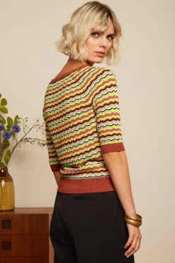 Fashion King Louie Faye Top Surfbird In Umbre