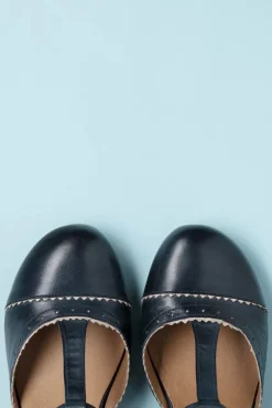 Flash Sale Miz Mooz Fernie T-Strap Pumps In Denim Und Creme