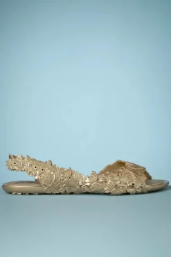 Outlet Sunies Flexi Schmetterling Flipflop Sandalen In Gold