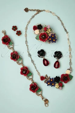 Cheap Lovely Freda Flower Cluster Haarspange Und Brosche In Gold Und Multi