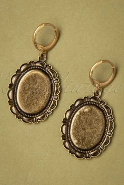 Best Sale Urban Hippies Frida Ohrringe In Antikgold Und Grun