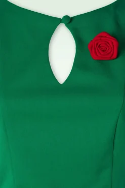 New Vintage Diva Graziella Etuikleid In Grun